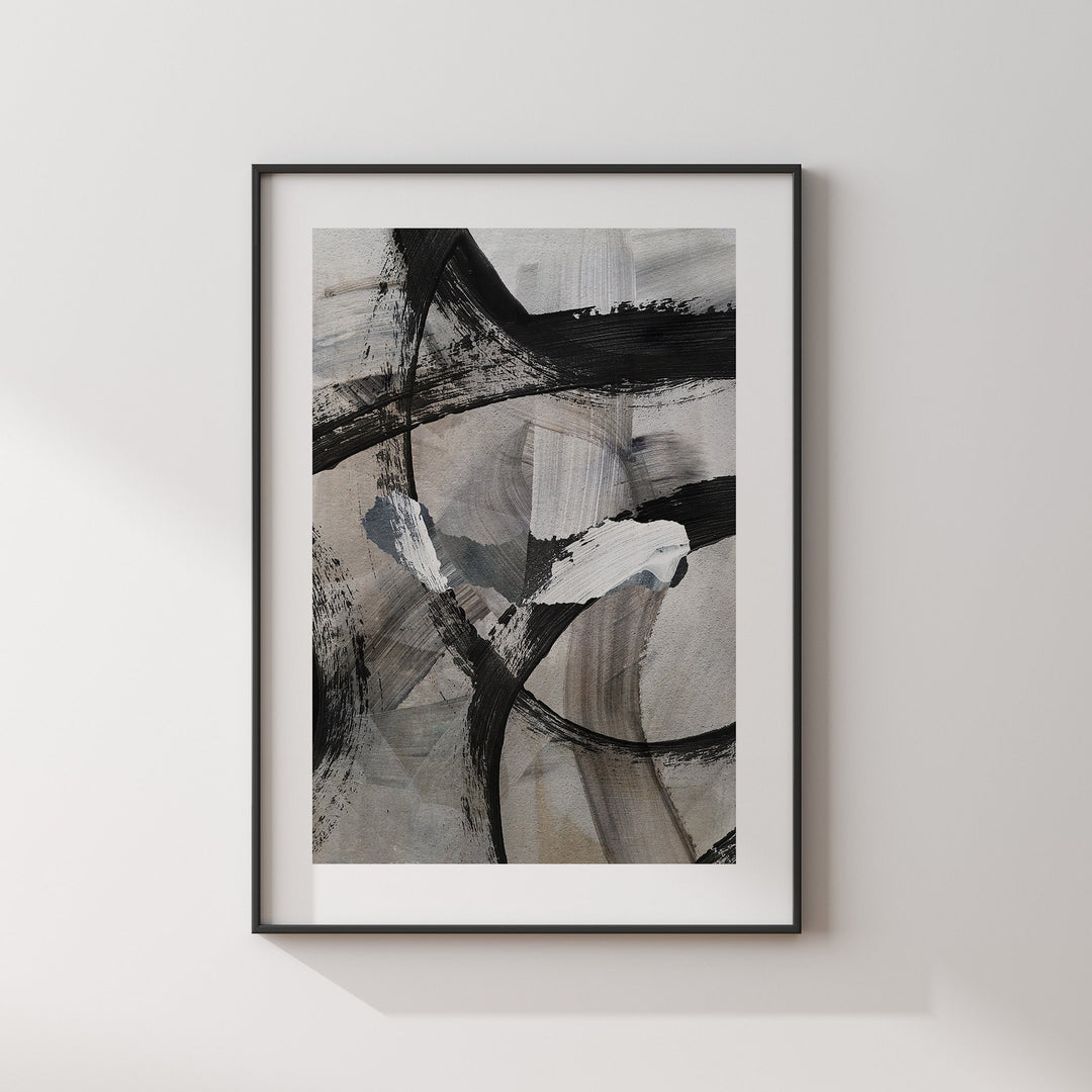 Sao Miguel Map | Black & Grey Abstract Painting Map of Sao Miguel Wall Art Print | Sao Miguel Traval Poster
