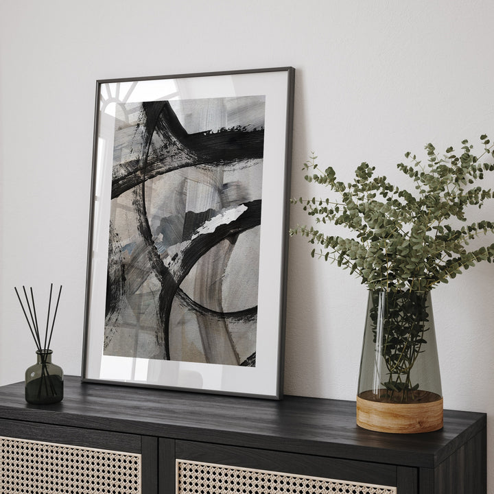 Timor-Leste Map | Black & Grey Abstract Painting Map of Timor-Leste Wall Art Print | Timor-Leste Traval Poster