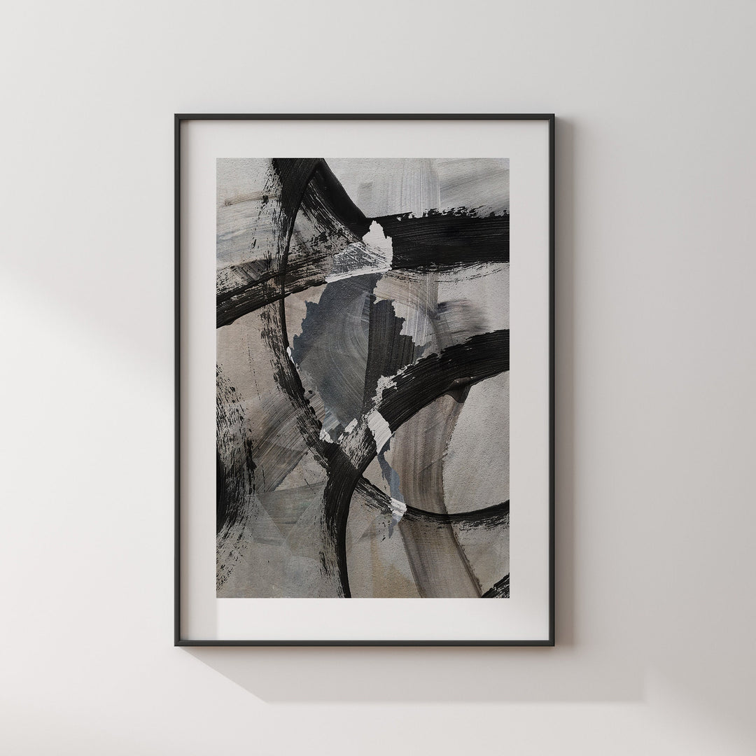 Myanmar Map | Black & Grey Abstract Painting Map of Myanmar Wall Art Print | Myanmar Traval Poster