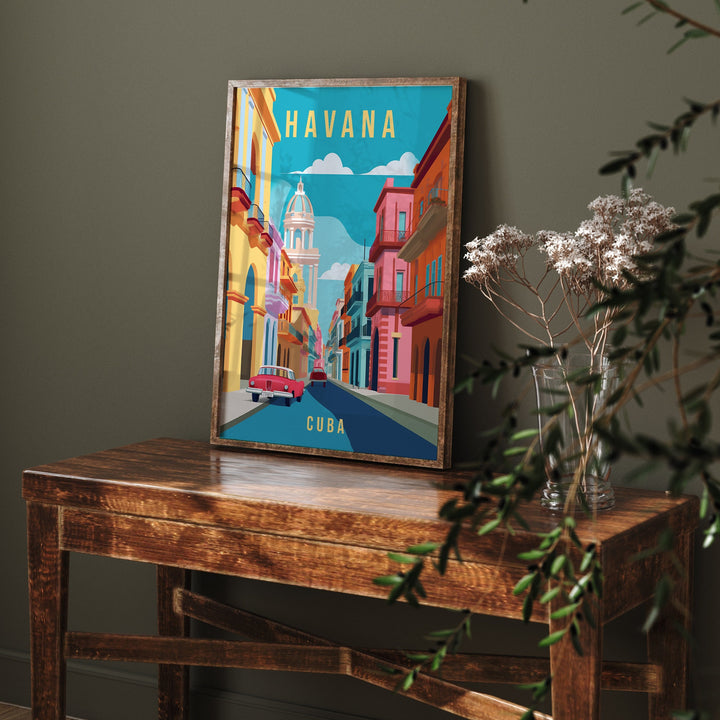Havana Travel Print | Travel Poster Wall Art Print | Cuba