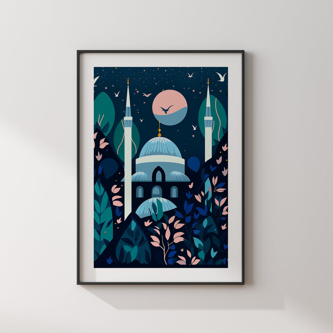 Istanbul Wall Art Print | The Blue Mosque | Turkey Wall Art | Istanbul Travel Print