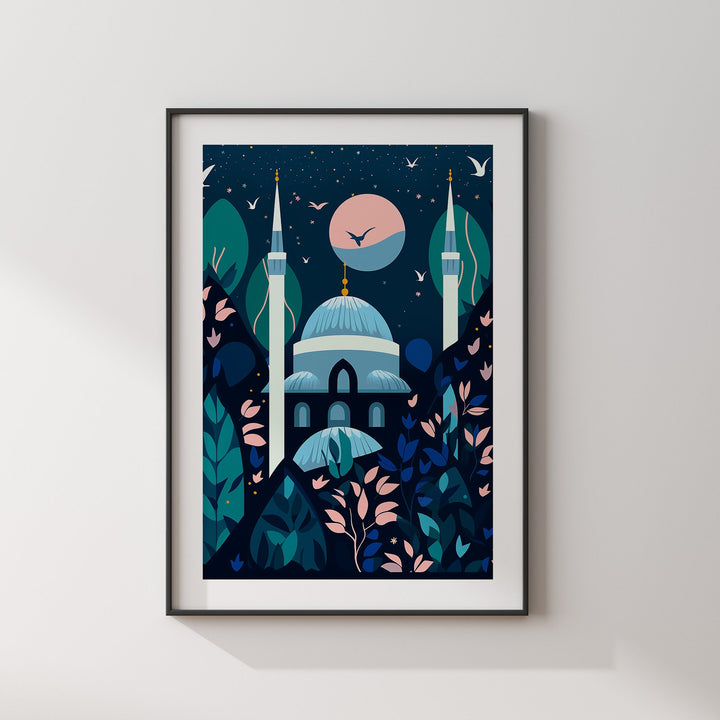 Istanbul Wall Art Print | The Blue Mosque | Turkey Wall Art | Istanbul Travel Print