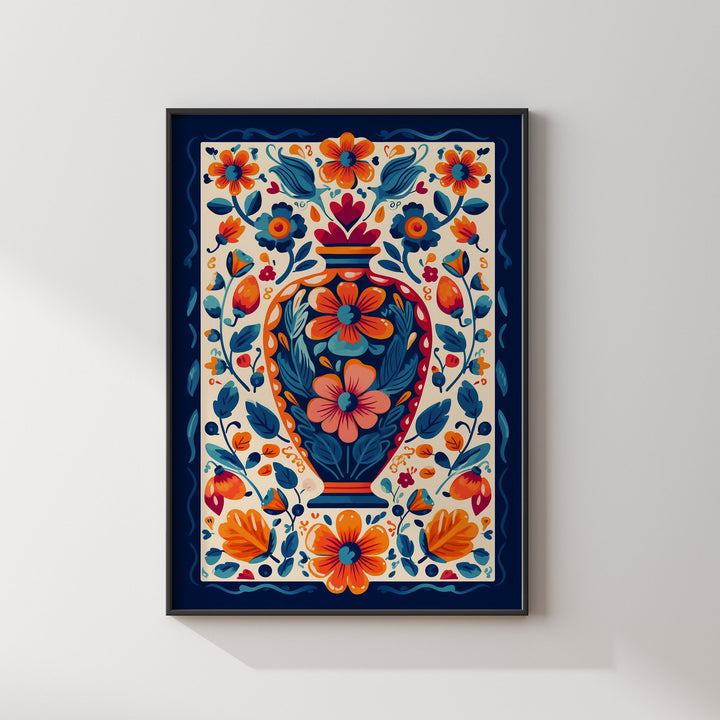 Mexican Wall Art | Talavera Pattern | Mexico Wall Art Print | Mexican Decor