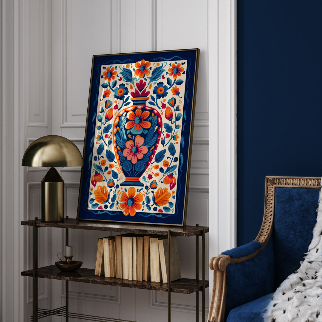Mexican Wall Art | Talavera Pattern | Mexico Wall Art Print | Mexican Decor