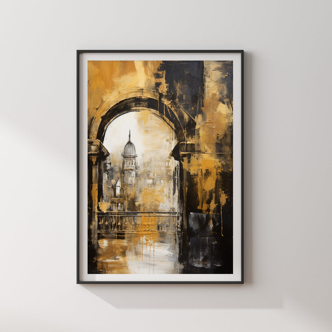 Amsterdam Abstract Painting Wall Art Print | 2024 Edition Travel Print