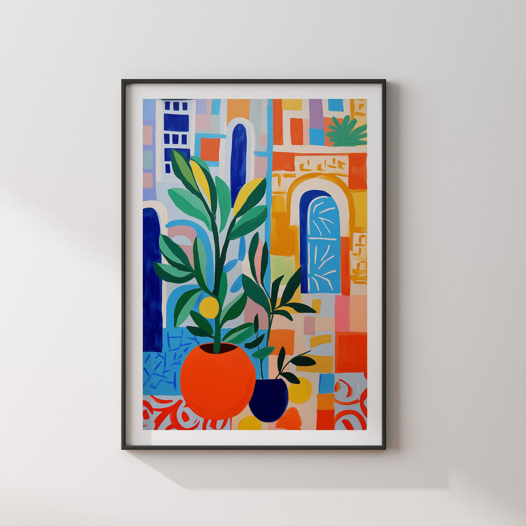 Mediterranean Mosaic Wall Art Print | Inspired by  Italy, Greece, Spain, Morocco, France