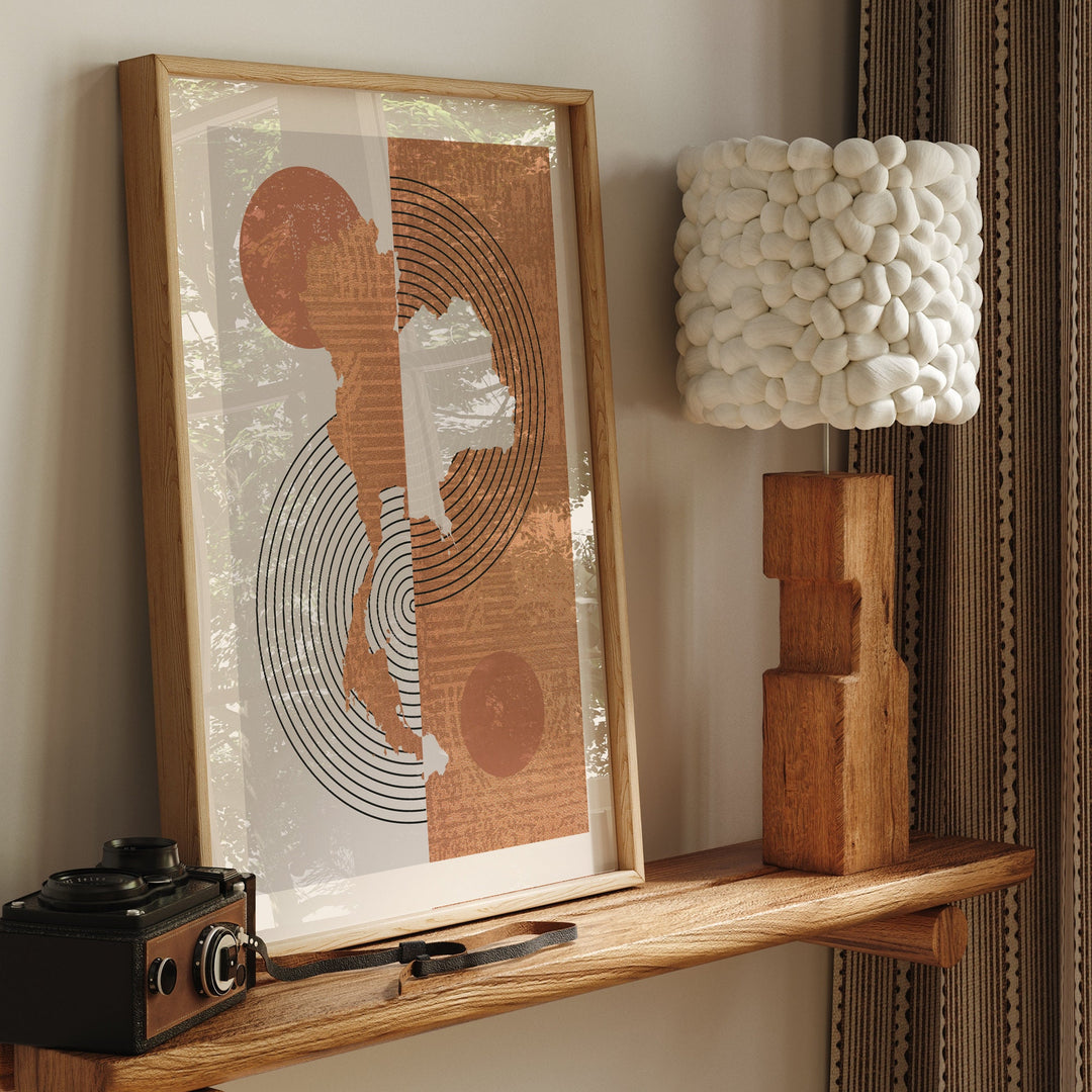 Thailand Map Wall Art Print | Boho Mid Century |