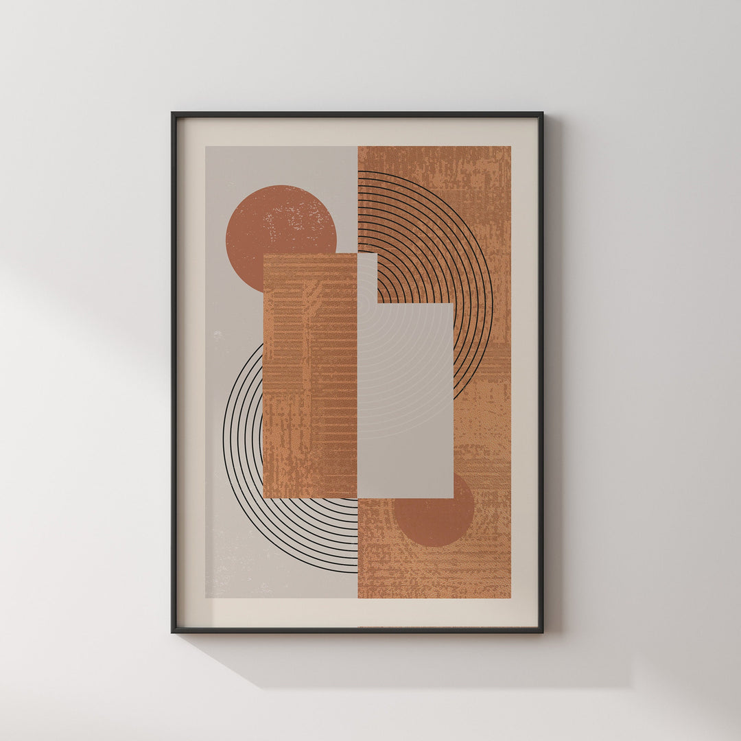 Utah Map Boho Wall Art Print | Mid Century | USA | United States of America