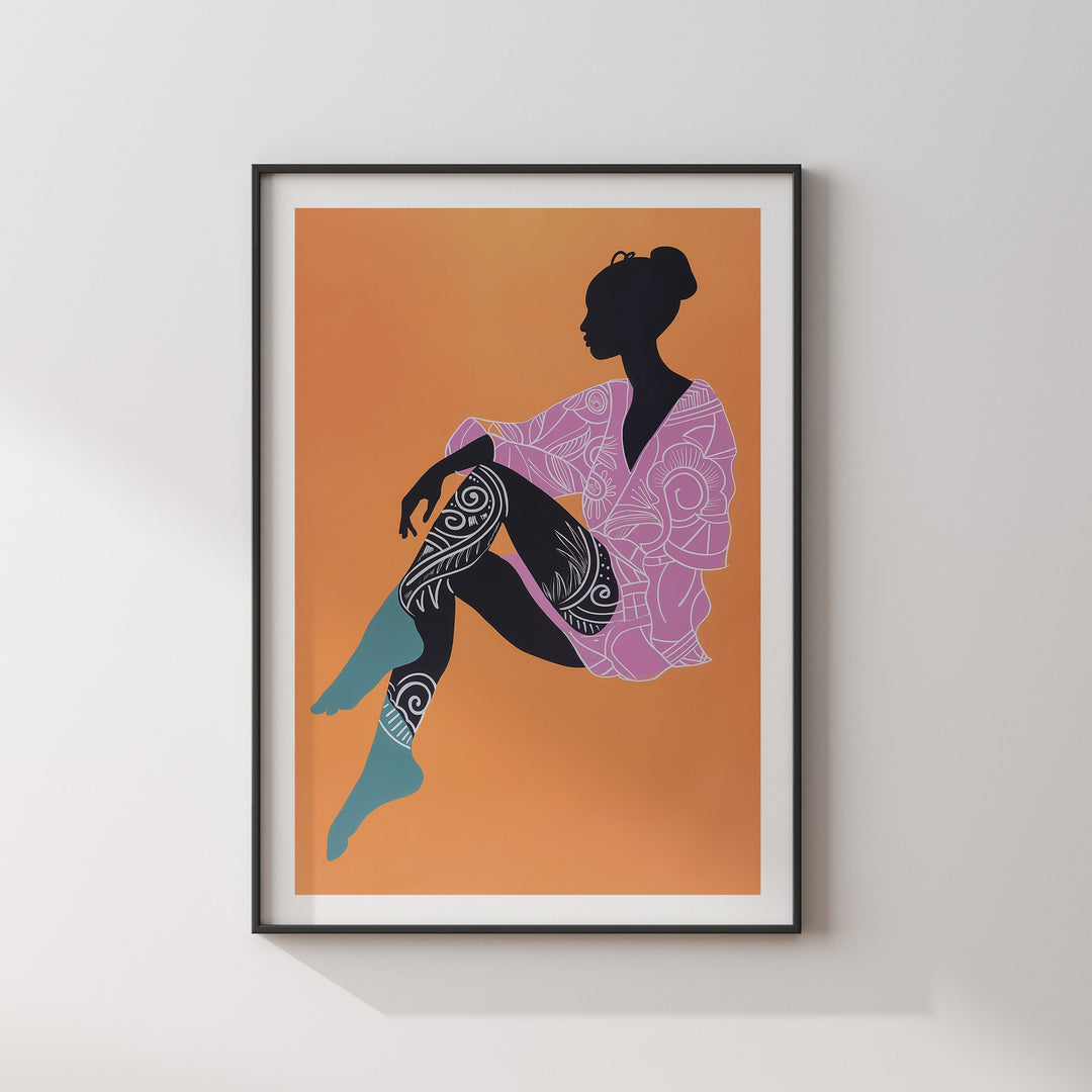 Sudanese Wall Art Print | Women of Africa Collection | Modern Sudan Wall Art | African Woman