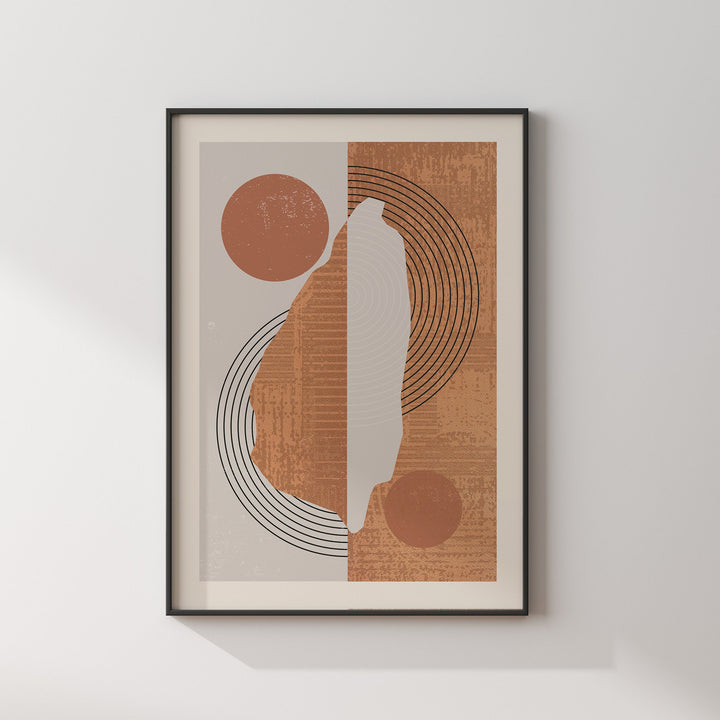 Saint Lucia Map Wall Art Print | Boho Mid Century