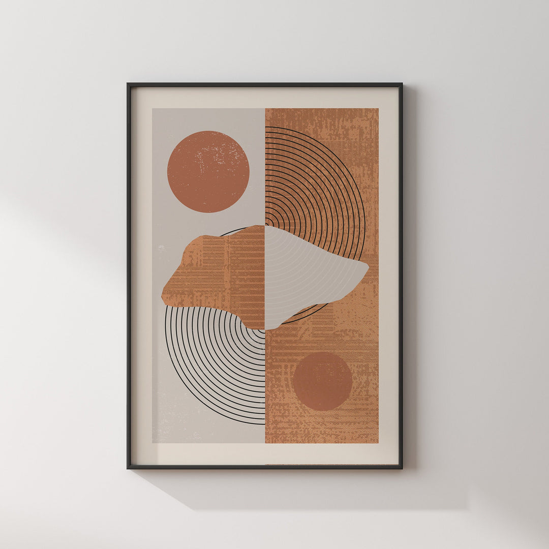 Singapore Map Wall Art Print | Boho Mid Century