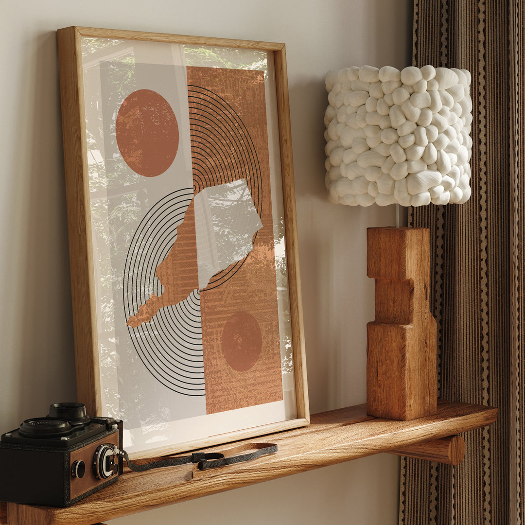 South Yemen Map Wall Art Print | Boho Mid Century