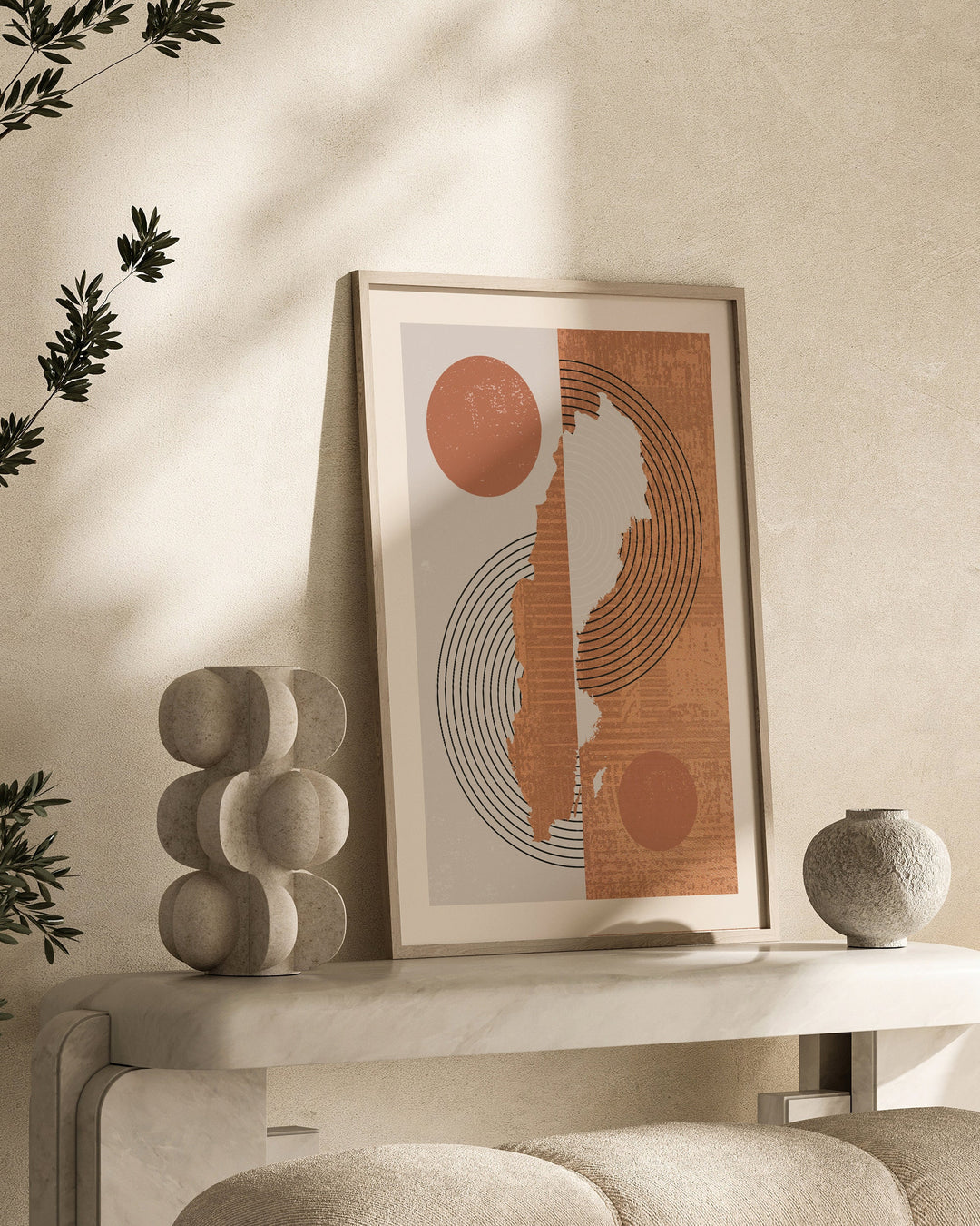 Sweden Map Wall Art Print | Boho Mid Century |