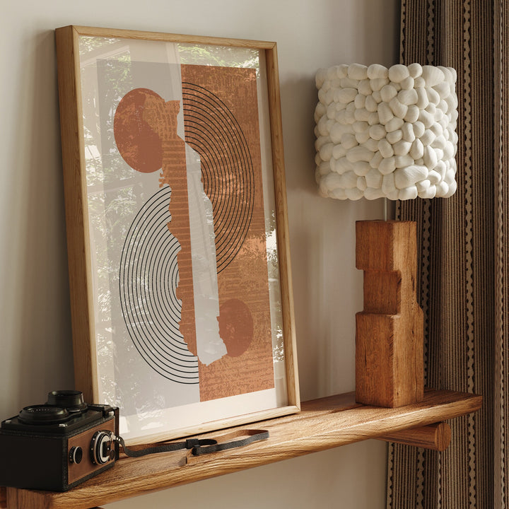 Togo Map Wall Art Print | Boho Mid Century