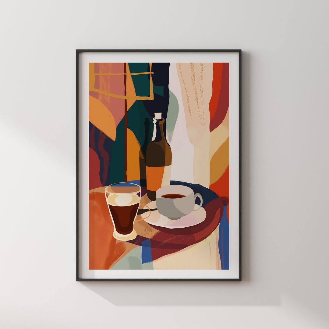 Coffee Poster Espresso Wall Art Print | Drink Coffee Art | Kitchen Decor