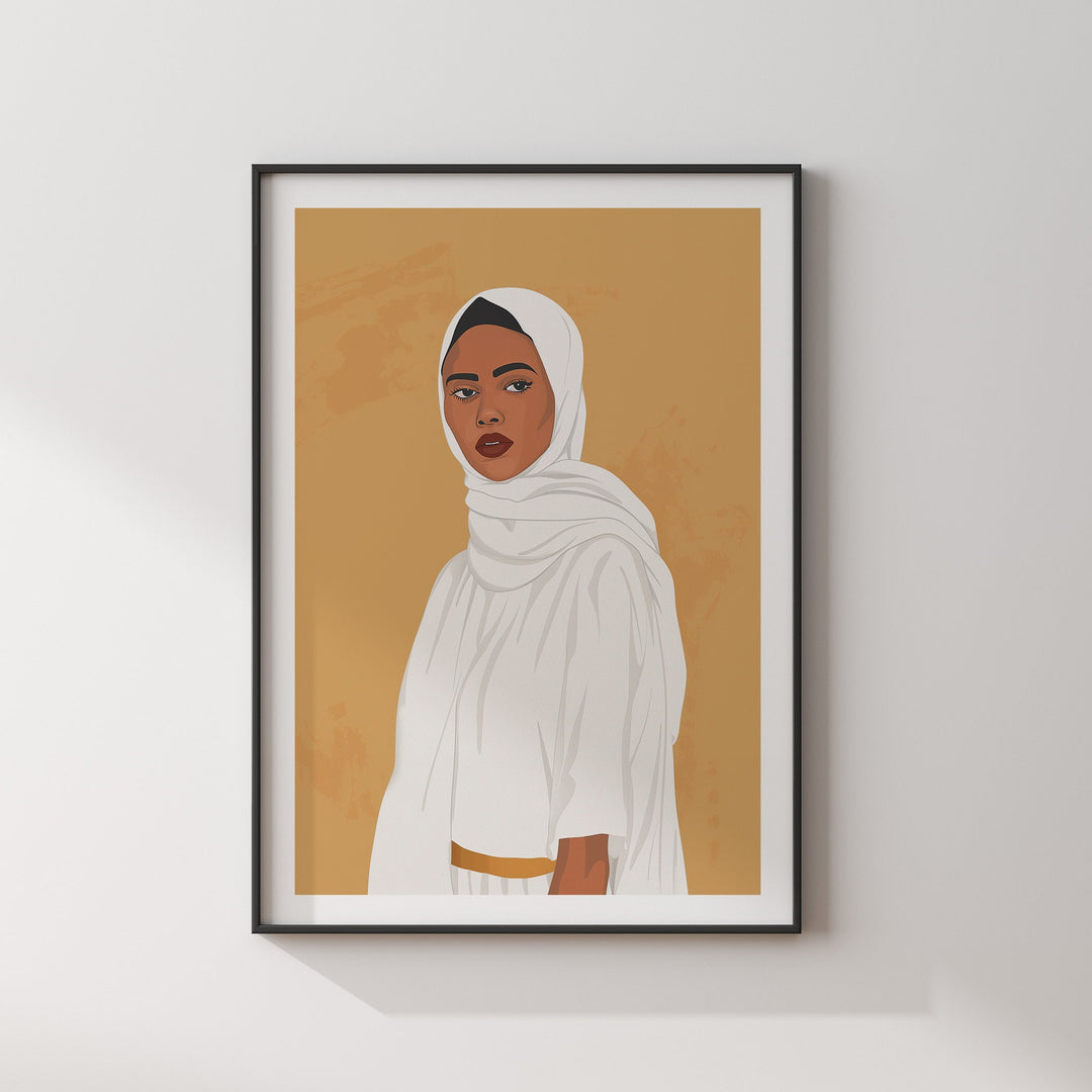 Sudanese Wall Art Print | Women of Africa Collection | Sudan Wall Art | Sudan Travel Print
