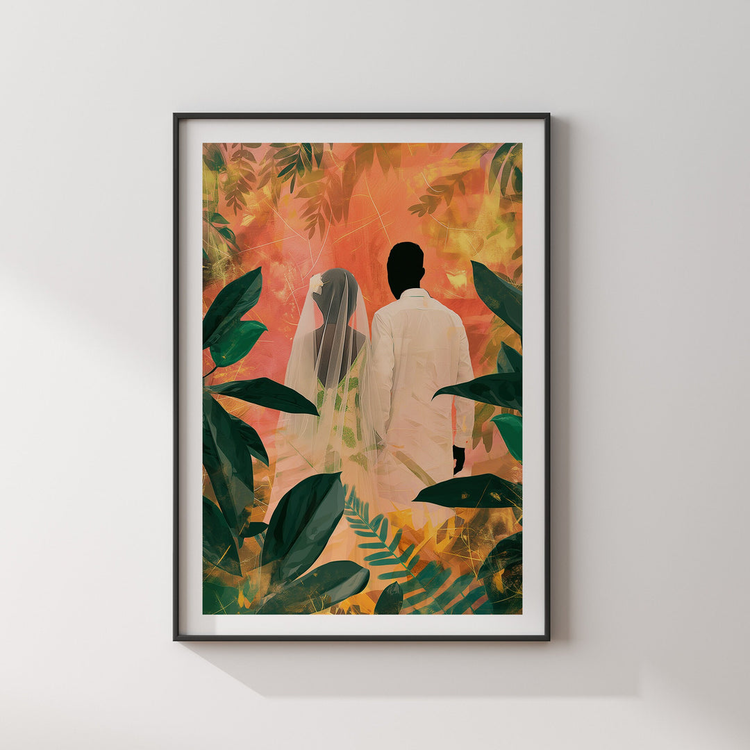 Somali Couple Wall Art Print | Somali Couple Wall Art | Somalia Travel Print