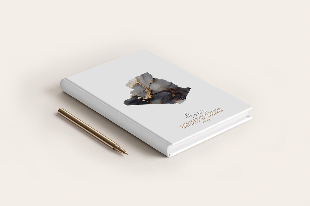 Algeria Travel Journal Personalised Travel Diary Notebook Country Algeria Map Custom Map Planner