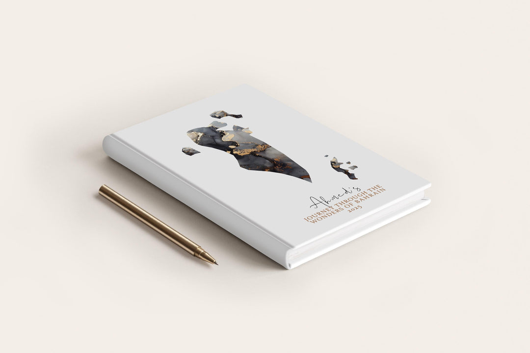 Bahrain Travel Journal Personalised Travel Diary Notebook Country Bahrain Map Custom Map Planner