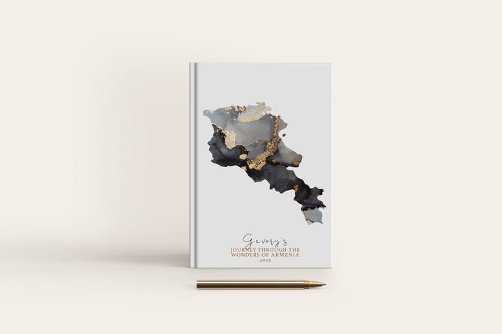 Armenia Travel Journal Personalised Travel Diary Notebook Country Armenia Map Custom Map Planner