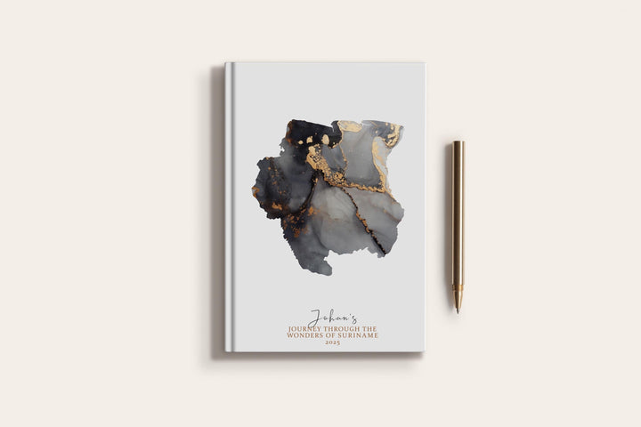 Suriname Travel Journal Personalised Travel Diary Notebook Country Suriname Map Custom Map Planner
