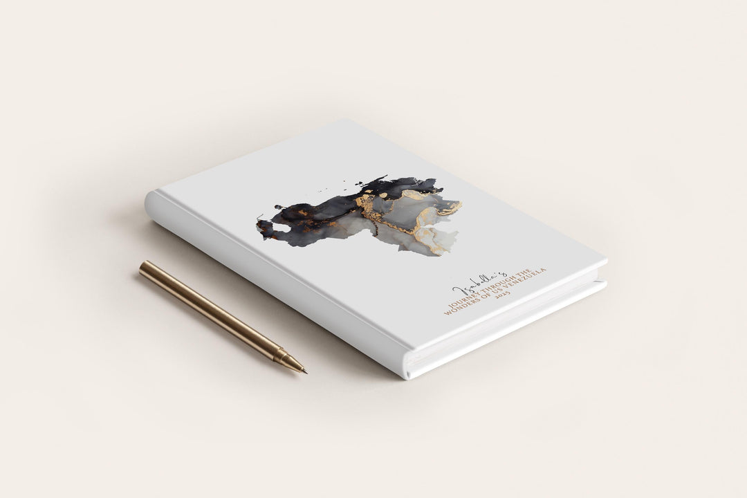 Venezuela Travel Journal Personalised Travel Diary Notebook Country Venezuela Map Custom Map Planner