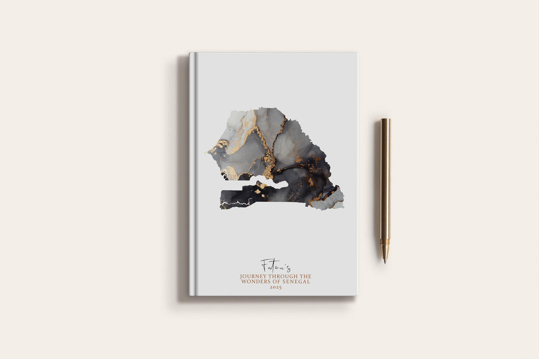Senegal Travel Journal Personalised Travel Diary Notebook Country Senegal Map Custom Map Planner