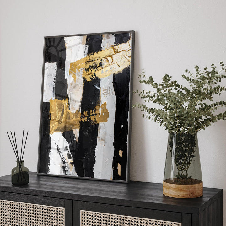 Black & white background Abstract Art Print | Perfect Accent for Modern Decor