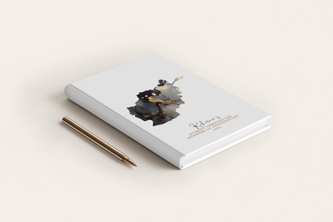 Afghanistan Travel Journal Personalised Travel Diary Notebook Country Afghanistan Map Custom Map Planner