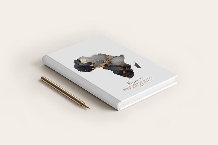 Africa Travel Journal Personalised Travel Diary Notebook Country Africa Map Custom Map Planner