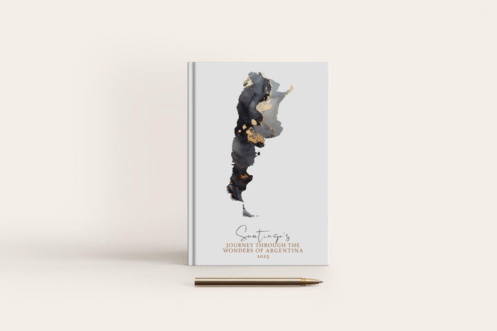 Argentina Travel Journal Personalised Travel Diary Notebook Country Argentina Map Custom Map Planner