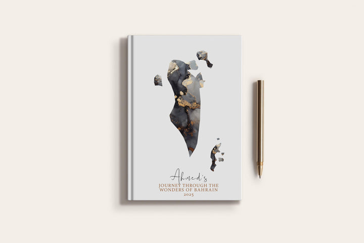 Bahrain Travel Journal Personalised Travel Diary Notebook Country Bahrain Map Custom Map Planner
