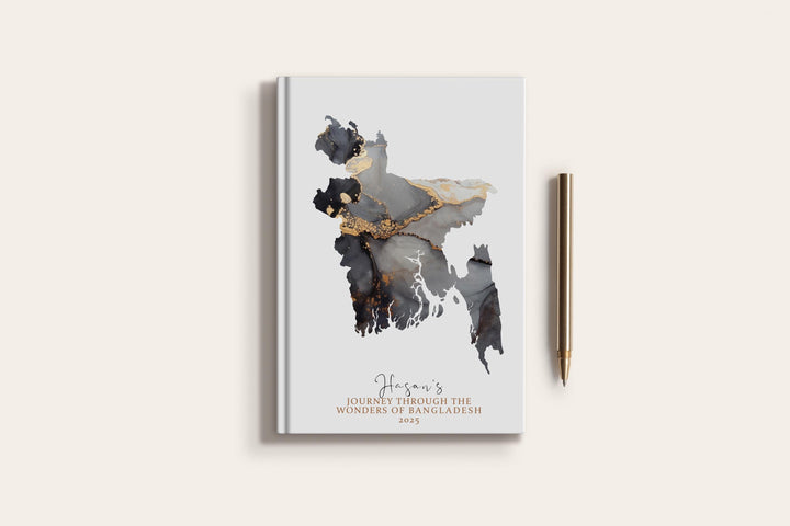 Bangladesh Travel Journal Personalised Travel Diary Notebook Country Bangladesh Map Custom Map Planner