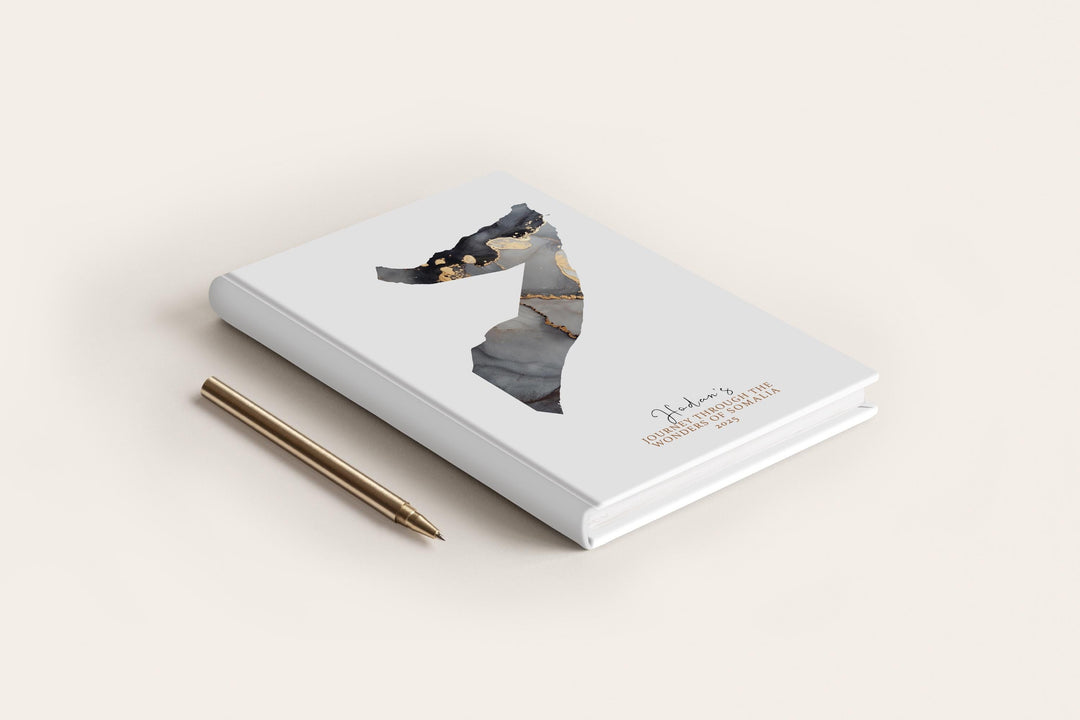 Somalia Travel Journal Personalised Travel Diary Notebook Country Somalia Map Custom Map Planner