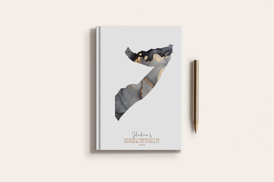Somalia Travel Journal Personalised Travel Diary Notebook Country Somalia Map Custom Map Planner