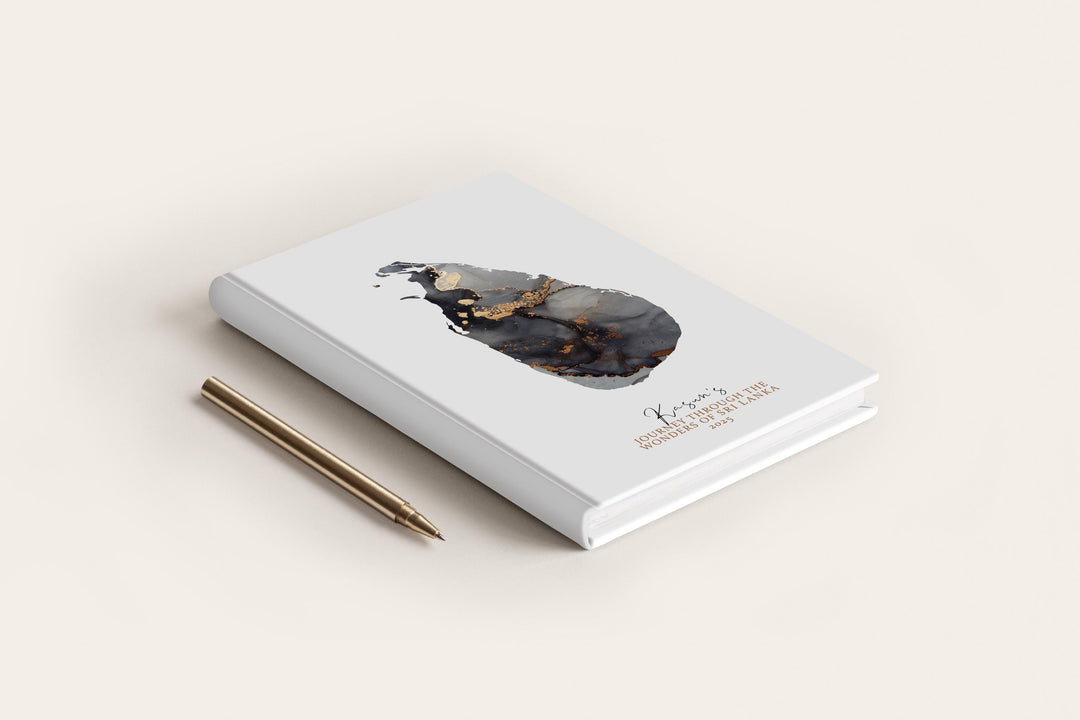 Sri Lanka Travel Journal Personalised Travel Diary Notebook Country Sri Lanka Map Custom Map Planner