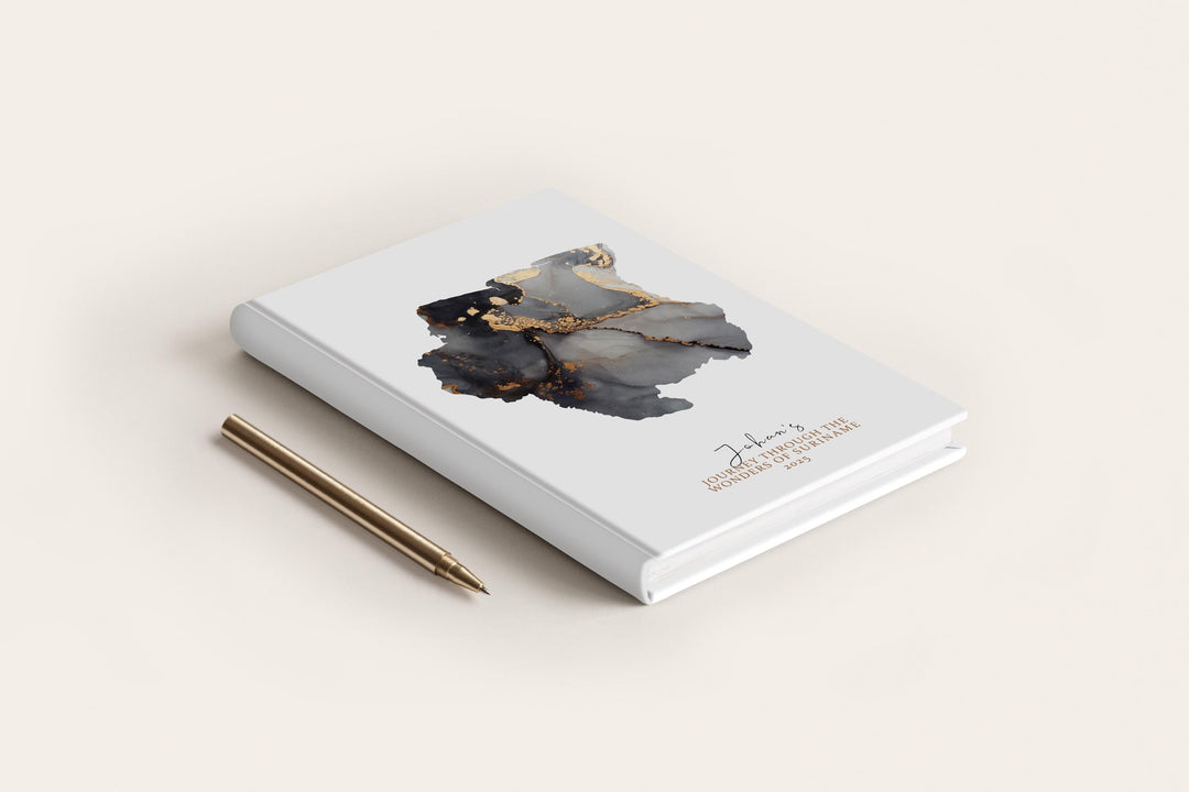 Suriname Travel Journal Personalised Travel Diary Notebook Country Suriname Map Custom Map Planner