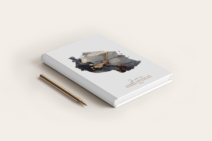 Tanzania Travel Journal Personalised Travel Diary Notebook Country Tanzania Map Custom Map Planner