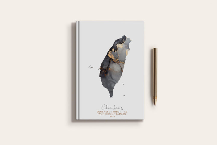Taiwan Travel Journal Personalised Travel Diary Notebook Country Taiwan Map Custom Map Planner