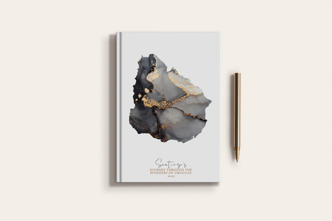 Uruguay Travel Journal Personalised Travel Diary Notebook Country Uruguay Map Custom Map Planner