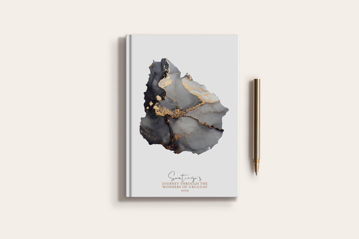 Uruguay Travel Journal Personalised Travel Diary Notebook Country Uruguay Map Custom Map Planner