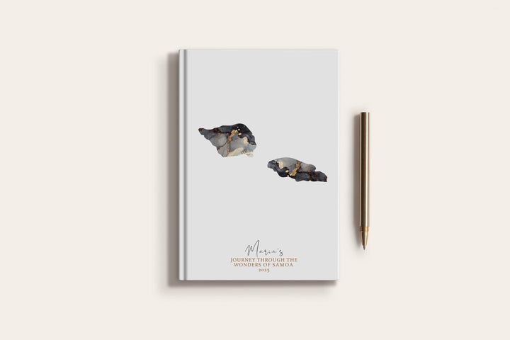 Samoa Travel Journal Personalised Travel Diary Notebook Country Samoa Map Custom Map Planner
