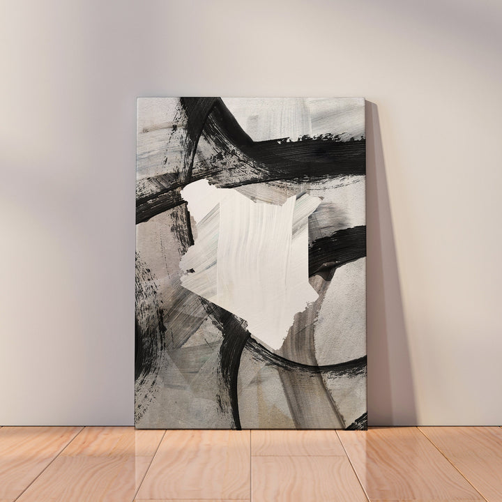Kenya Map | Black & Grey Abstract Painting Map of Kenya Wall Art Print | Kenya Traval Poster