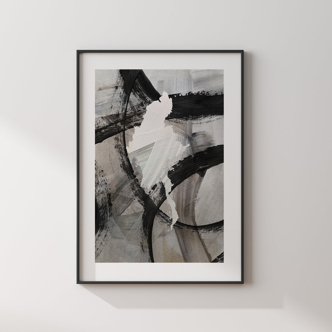 Myanmar Map | Black & Grey Abstract Painting Map of Myanmar Wall Art Print | Myanmar Traval Poster