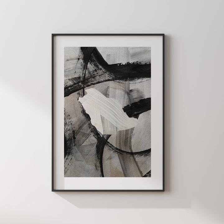 Saudi Arabia Map | Black & Grey Abstract Painting Map of Saudi Arabia Wall Art Print | Saudi Arabia Traval Poster