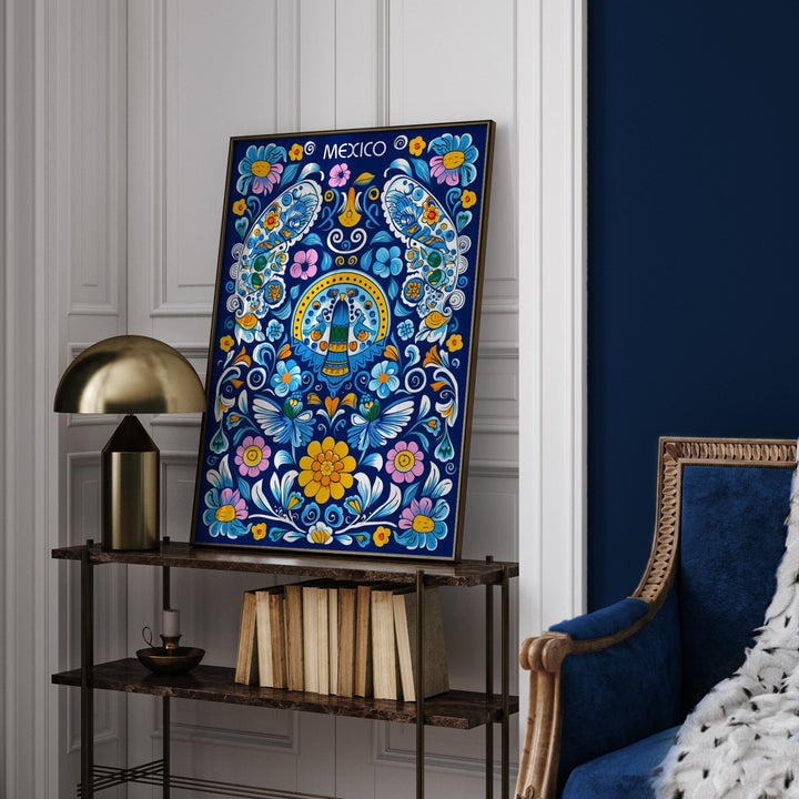 Mexico Wall Art | Mexican Talavera Pattern | Mexico Wall Art Print | Mexican Decor