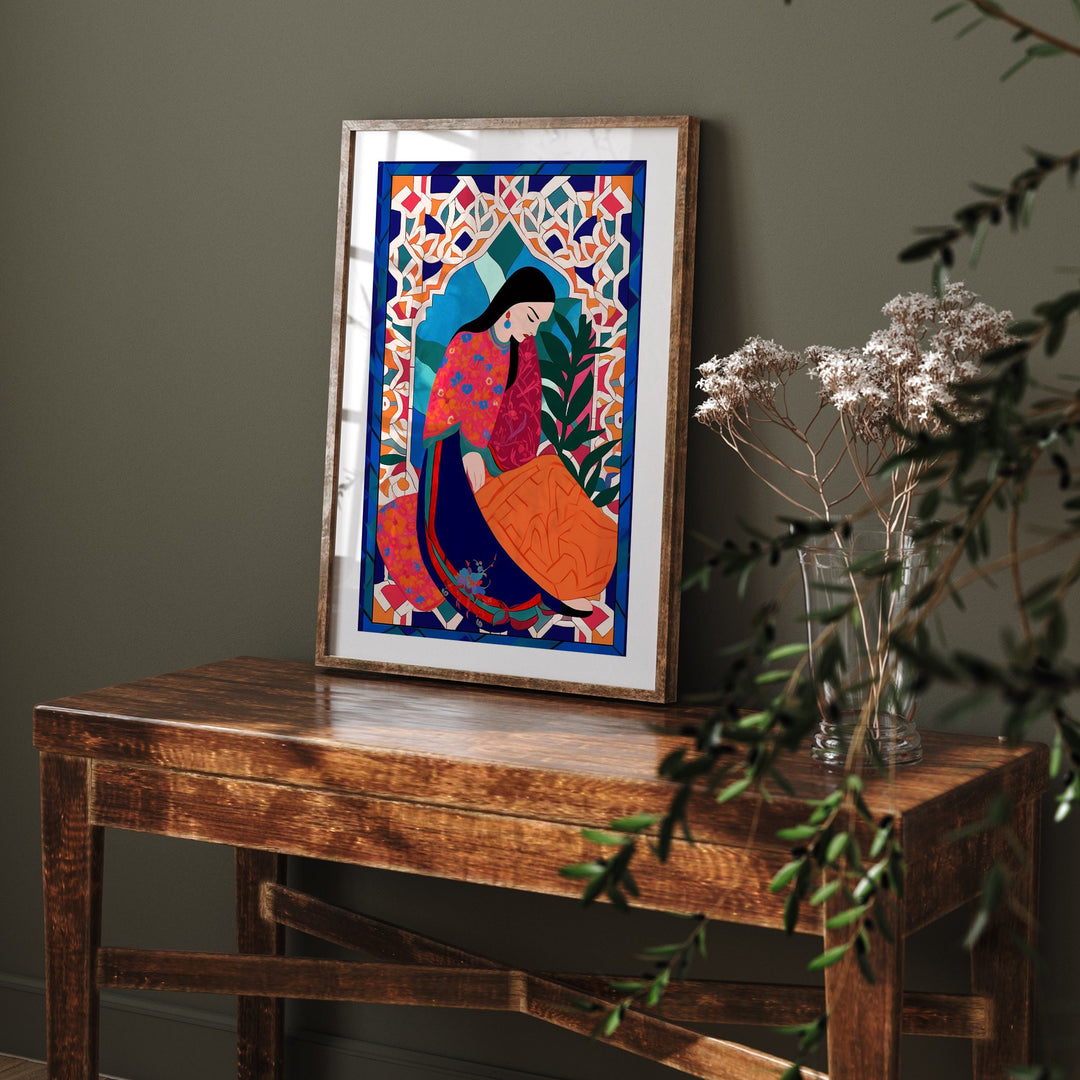 Moroccan Woman Wall Art Print | Women of Africa Collection | Moroccan Wall Art | Morocco Travel Print