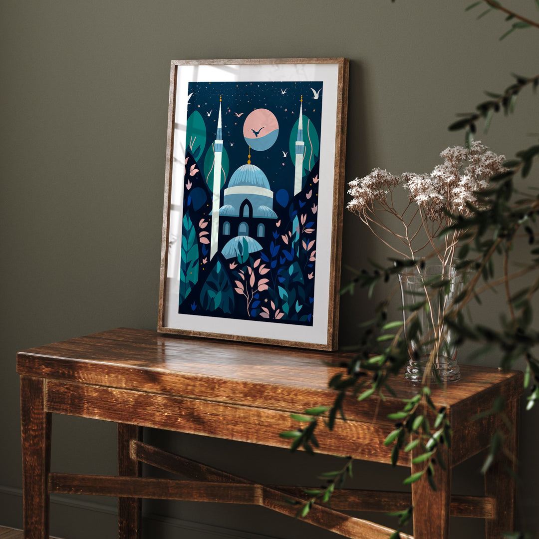 Istanbul Wall Art Print | The Blue Mosque | Turkey Wall Art | Istanbul Travel Print