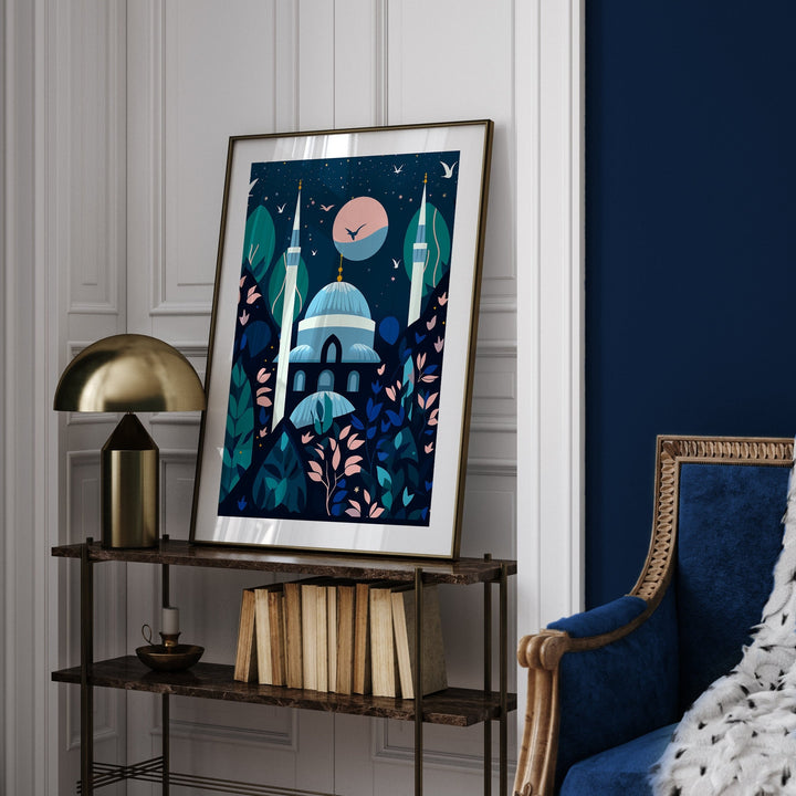 Istanbul Wall Art Print | The Blue Mosque | Turkey Wall Art | Istanbul Travel Print