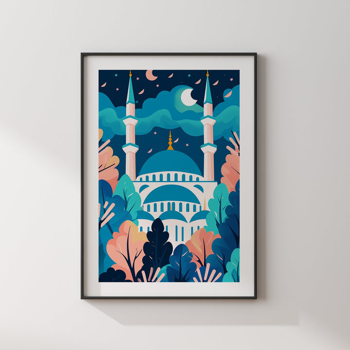 Istanbul Travel Print | The Blue Mosque | Turkey Wall Art | Istanbul Wall Art Print
